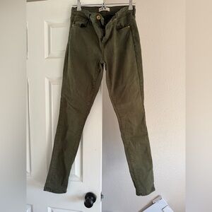 Dark green Gap skinny jeans, size 27 Tall